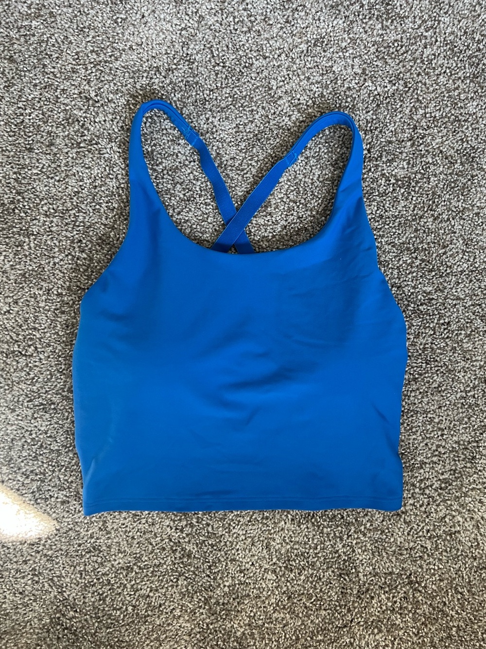 Old Navy Bright Blue High-Neck Crop Tank Size Medium